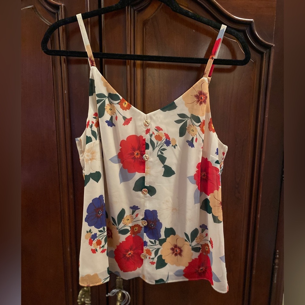 CAbi Floral Print Top